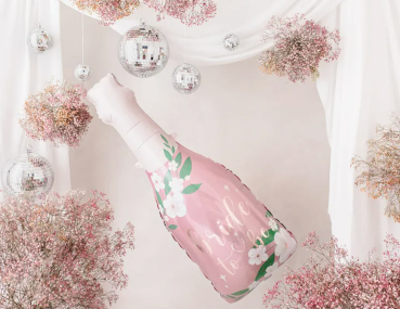 Preview: XXL Folienballon - Flasche: Bride to be - 36cm x 98 cm